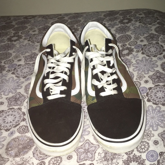 Vans olive camo size 12 men’s - Picture 2 of 4